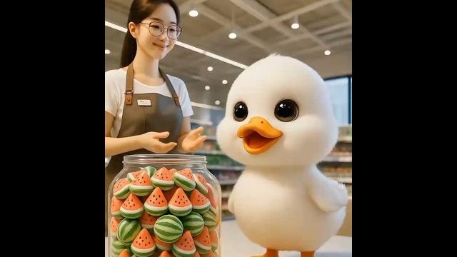 Cute duck share the joy of watermelon bubble gum with little master #duck #cute #cuteanimals #shorts Cute duck share the joy of watermelon bubble gum with little master #duck #cute #cuteanimals #shorts