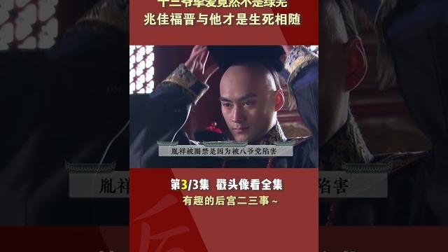十三爷的挚爱竟然不是绿芜part3/3#shorts 十三爷的挚爱竟然不是绿芜part3/3#shorts