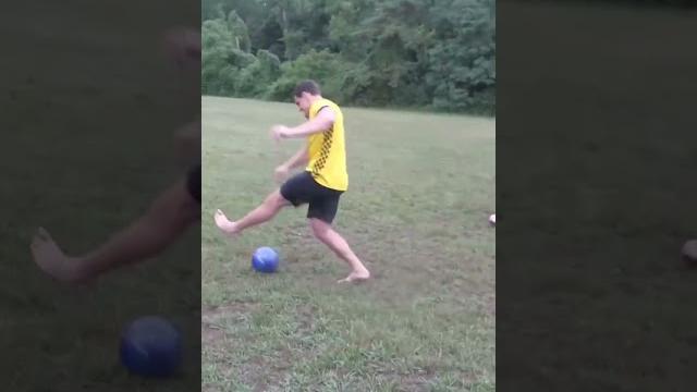 Playing soccer with a bowling ball… #fail #soccer #sports Playing soccer with a bowling ball… #fail #soccer #sports