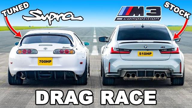 700hp supra mk4 v bmw m3: drag race 700hp supra mk4 v bmw m3: drag race