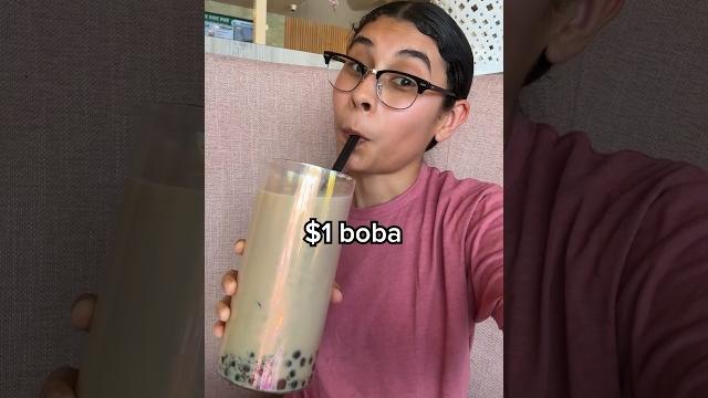 $1 boba vs cafe $1 boba vs cafe