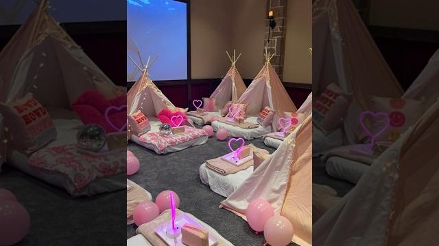 Teepee preppy sleepover party Teepee preppy sleepover party