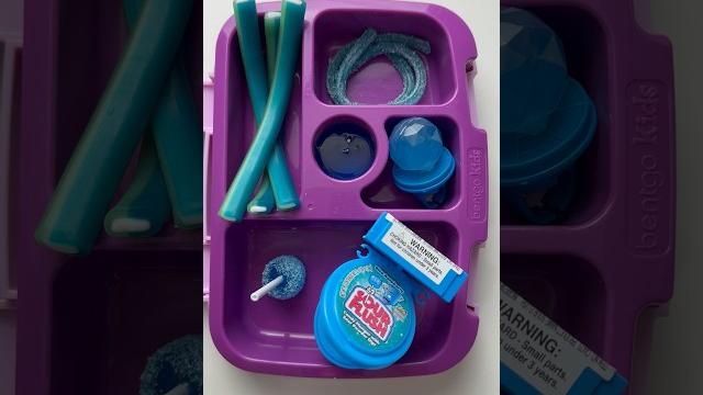 Packing school lunch *only blue food* #shorts Packing school lunch *only blue food* #shorts