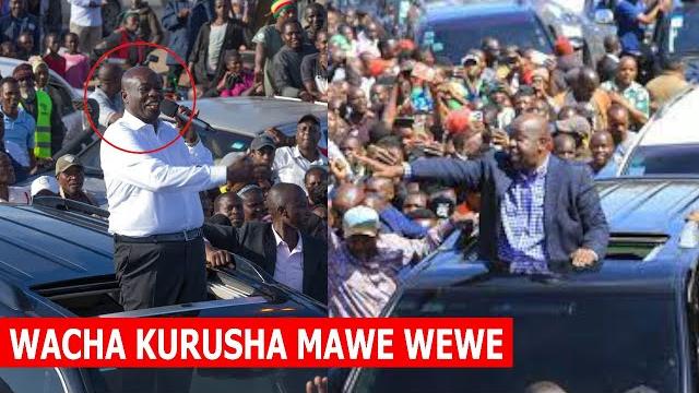 Live! drama as gachagua, matiangi blocked ,stoned in meru by ruto's goon z for attacking him Live! drama as gachagua, matiangi blocked ,stoned in meru by ruto's goon z for attacking him