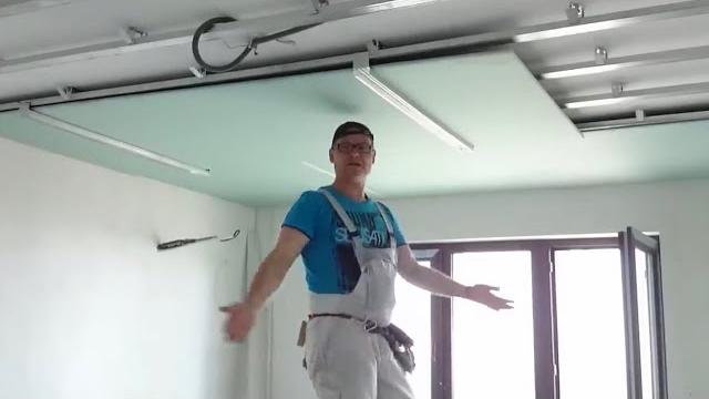 Самый легкий монтаж гипсокартон на потолок в одиночку. easist install gypsum board ceiling #11 Самый легкий монтаж гипсокартон на потолок в одиночку. easist install gypsum board ceiling #11
