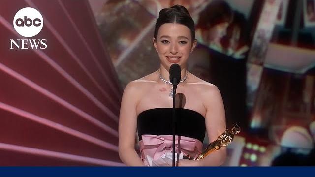 Oscars 2025: mikey madison accepts the award for best actress for her role in 'anora' Oscars 2025: mikey madison accepts the award for best actress for her role in 'anora'