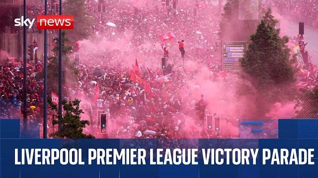 Liverpool fc's victory parade after premier league win Liverpool fc's victory parade after premier league win