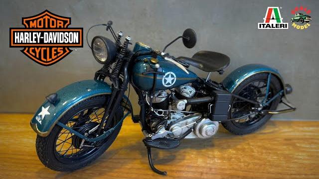 Harley davidson wla 750 model kit build italeri 1:9 Harley davidson wla 750 model kit build italeri 1:9