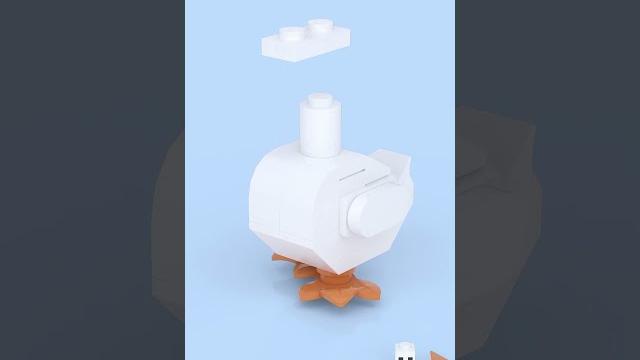 Lego little goose the cutest brick bird ever! #lego Lego little goose the cutest brick bird ever! #lego
