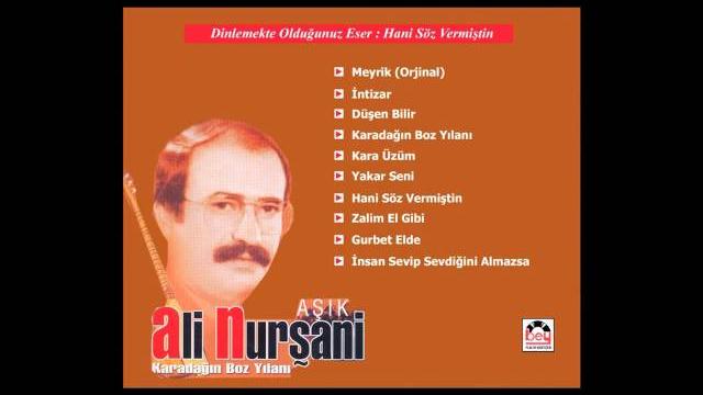 Hani söz vermiştin bana / aşık ali nurşani Hani söz vermiştin bana / aşık ali nurşani