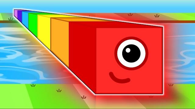 Numberblocks snake trying to cross the river Numberblocks snake trying to cross the river