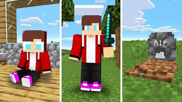 Birth to death in minecraft Birth to death in minecraft