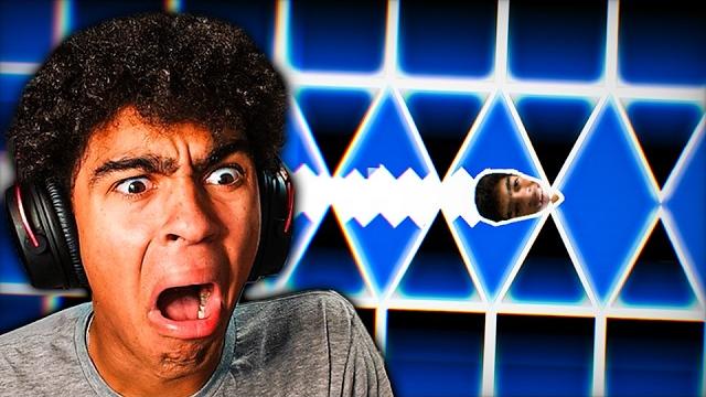 Playing your insane geometry dash challenges... Playing your insane geometry dash challenges...