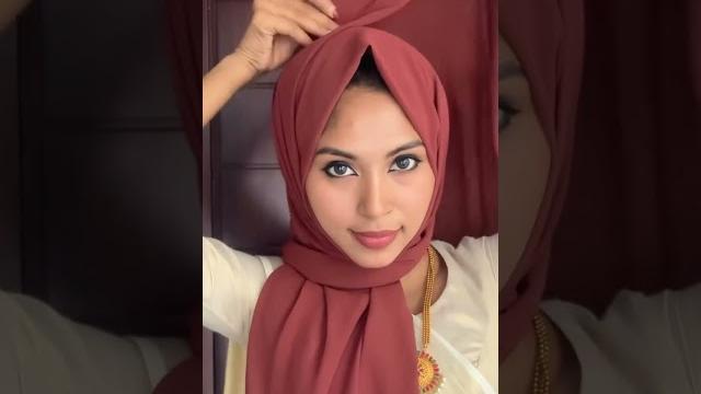 Hijab with saree#hijabtutorial #onam #saree Hijab with saree#hijabtutorial #onam #saree