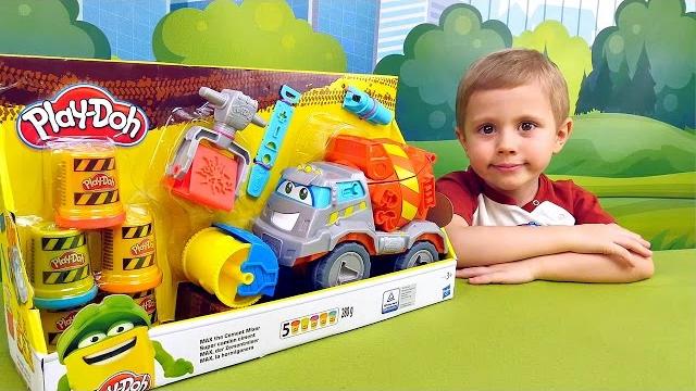 Бетономешалка max - игровой набор play doh. max the cement mixer. даник и пластилин плей до Бетономешалка max - игровой набор play doh. max the cement mixer. даник и пластилин плей до