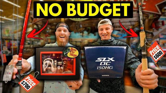 Building the most expensive fishing combos at bass pro shops (1v1 winner-take-all challenge) Building the most expensive fishing combos at bass pro shops (1v1 winner-take-all challenge)