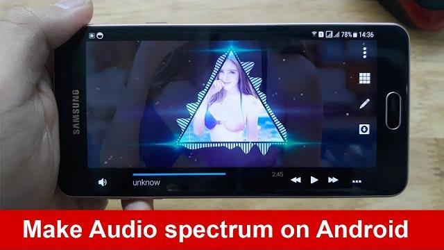 How to create audio spectrum video on android How to create audio spectrum video on android