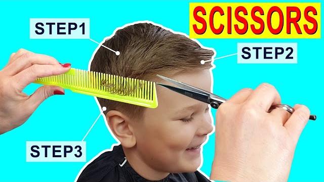 Scissor haircut tutorial | how to cut boys hair at home Scissor haircut tutorial | how to cut boys hair at home