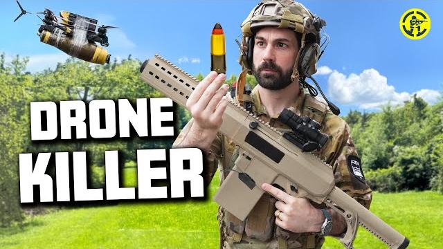Army's counter-drone grenade gun is wild Army's counter-drone grenade gun is wild