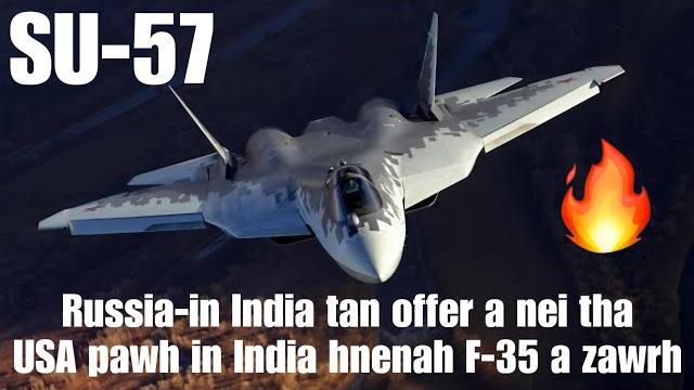 Russia-in khawvela jet fighter tha ber pawl su-57 india hnenah a zawrh ta(jaz hmar react) Russia-in khawvela jet fighter tha ber pawl su-57 india hnenah a zawrh ta(jaz hmar react)
