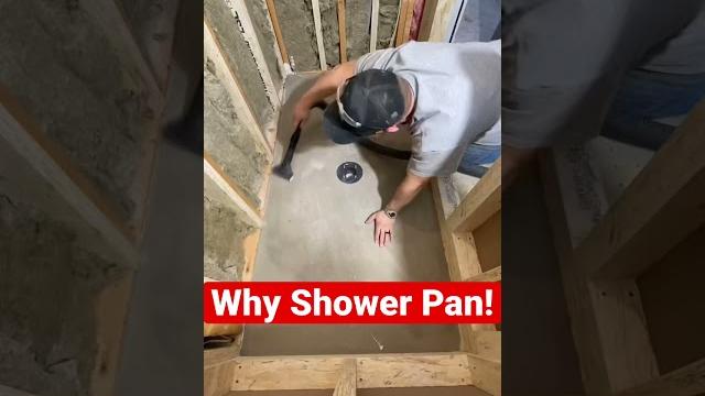 Why prefab shower pans are awesome! #shorts #youtubeshorts #diy Why prefab shower pans are awesome! #shorts #youtubeshorts #diy