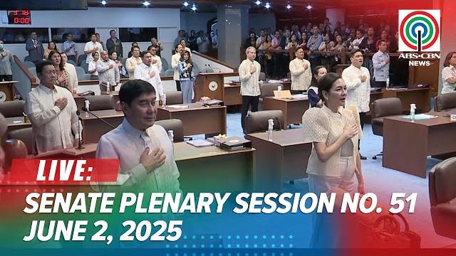 Live: senate session no. 51 | june 2, 2025 Live: senate session no. 51 | june 2, 2025