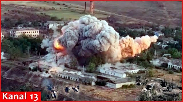 Ukrainian air force incinerated secret russian army facility and destroyed expensive equipment Ukrainian air force incinerated secret russian army facility and destroyed expensive equipment