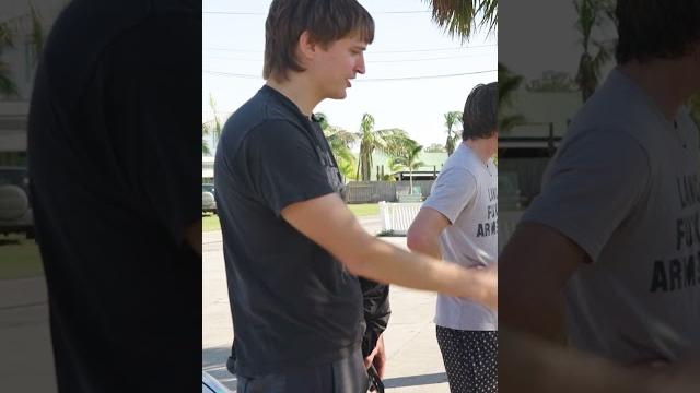 Danny duncan scares his dad Danny duncan scares his dad
