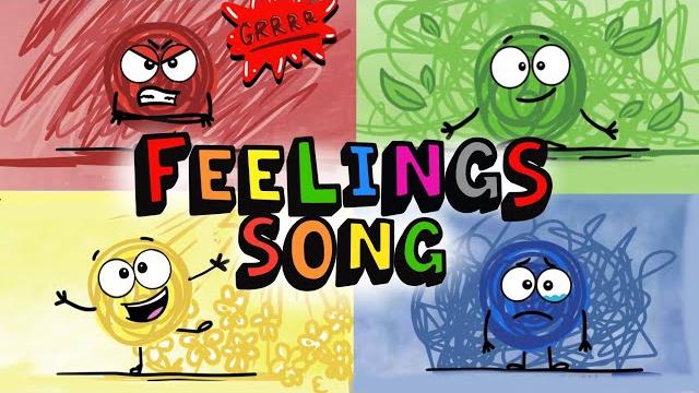 Kids feelings and emotions song animation with a little spot Kids feelings and emotions song animation with a little spot