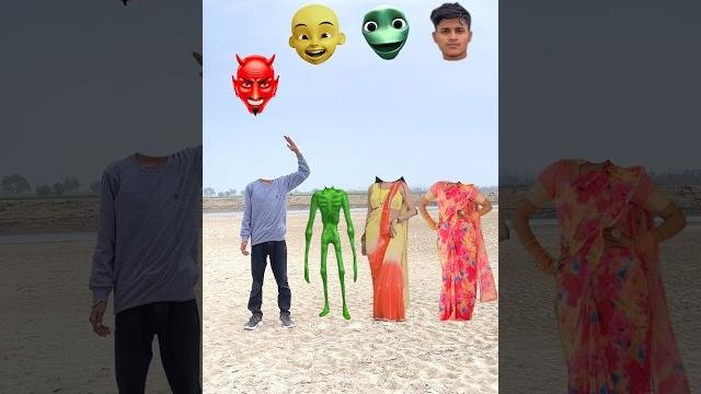Green siren, two young cute girl & vs me correct head matching new game - vfx video #viral #shorts Green siren, two young cute girl & vs me correct head matching new game - vfx video #viral #shorts