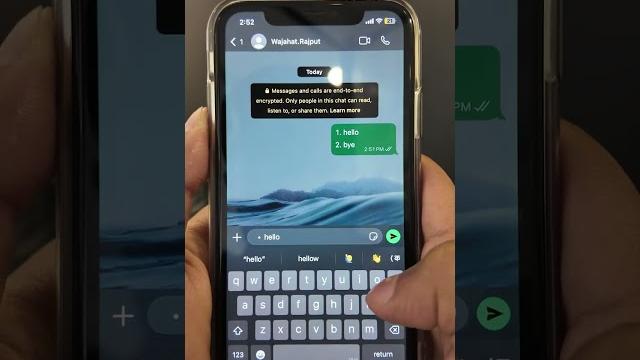 Whatsapp text trick Whatsapp text trick