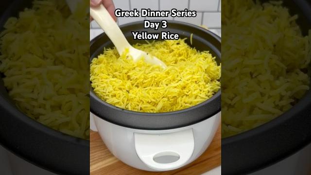 Yellow rice ⭐️ day 3 greek dinner series Yellow rice ⭐️ day 3 greek dinner series