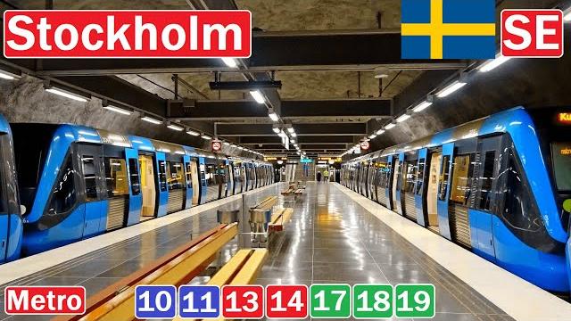 Stockholm metro/ stockholms tunnelbana 2024【4k】 Stockholm metro/ stockholms tunnelbana 2024【4k】