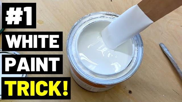 This paint trick will make cheap white paint cover + hide as well as the most expensive brands! This paint trick will make cheap white paint cover + hide as well as the most expensive brands!