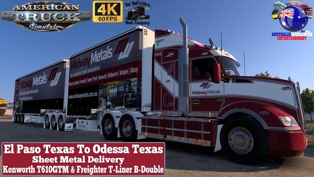 Ats 1.54 | el paso tx to odessa tx | kenworth t610gtm & freighter t-liner b-double #scssoftware Ats 1.54 | el paso tx to odessa tx | kenworth t610gtm & freighter t-liner b-double #scssoftware