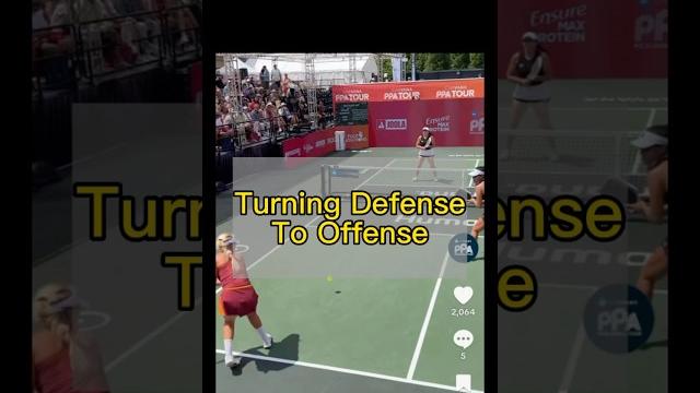 Turning defense into offense | anna leigh waters & anna bright (top 2 female pros) #pickleball Turning defense into offense | anna leigh waters & anna bright (top 2 female pros) #pickleball