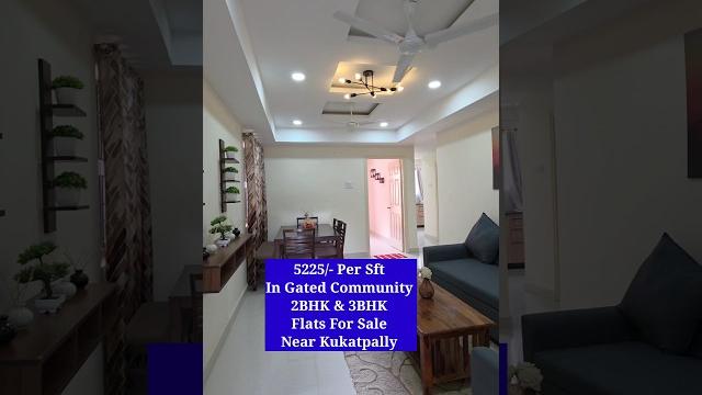 5225/- per sft near kukatpally gated community - brand new 2bhk & 3bhk flats for sale : 70937 15111 5225/- per sft near kukatpally gated community - brand new 2bhk & 3bhk flats for sale : 70937 15111
