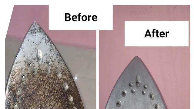 #effective way to clean iron plate easily with this hack #effective way to clean iron plate easily with this hack