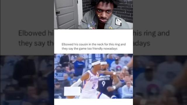 No way sga did this to his cousin #nba #shorts No way sga did this to his cousin #nba #shorts