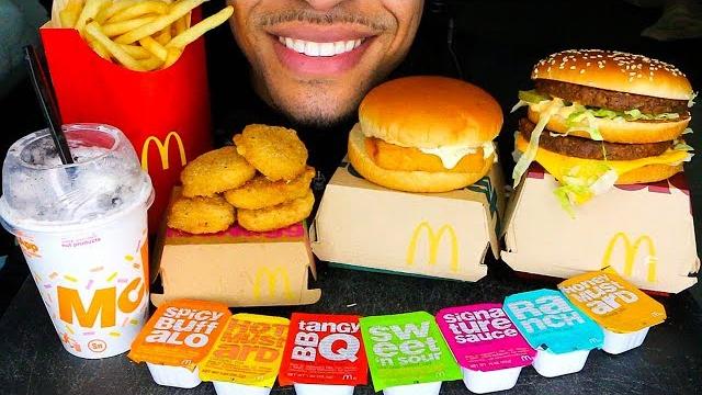 Asmr mcdonald's chicken nuggets mukbang oreo mcflurry fillet fish big mac fries eating show sounds Asmr mcdonald's chicken nuggets mukbang oreo mcflurry fillet fish big mac fries eating show sounds
