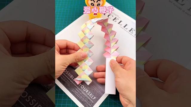 Make heart zigzag chain #diy Make heart zigzag chain #diy