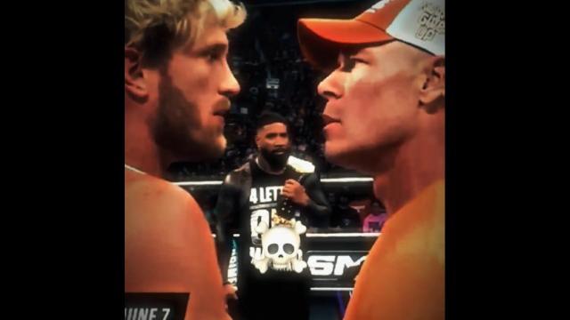 John cena vs logan paul ️ #wwe John cena vs logan paul ️ #wwe