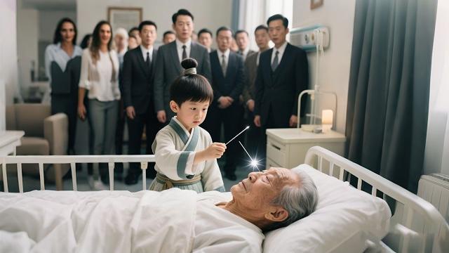 The chairman was in a coma, the baby revived him with a silver needle. the baby was his grandson The chairman was in a coma, the baby revived him with a silver needle. the baby was his grandson