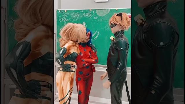 Ladybug told everyone who is under the mask of cat noir! ladybug in real life! #trending #treding Ladybug told everyone who is under the mask of cat noir! ladybug in real life! #trending #treding