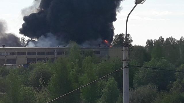 Пожар на промышленной Пожар на промышленной