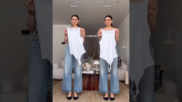 This or that? 2 ways to style a bodysuit subscribe for daily #fashionhacks and #fashioninspo This or that? 2 ways to style a bodysuit subscribe for daily #fashionhacks and #fashioninspo