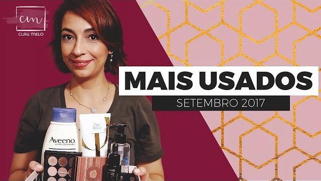Produtos mais usados - setembro 2017 Produtos mais usados - setembro 2017