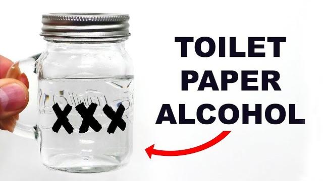 Making toilet paper moonshine Making toilet paper moonshine