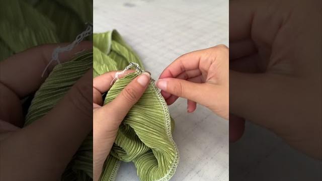 How to properly finish off a serged edge! How to properly finish off a serged edge!