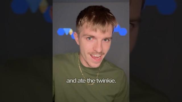 He ate a 40 year old twinkie! He ate a 40 year old twinkie!